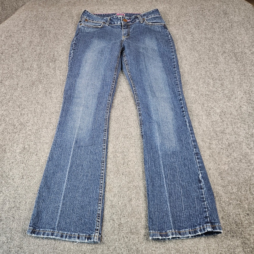 Wrangler Premium Patch Womens 7/8x32 Blue Bootcut Jeans Low Rise 9MWZSD‎ Stretch